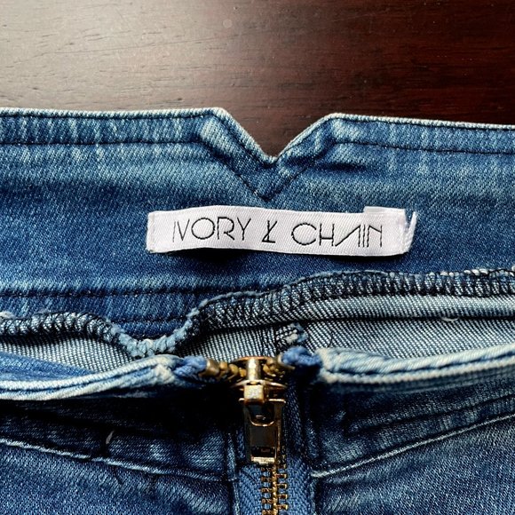 Dana Pant (Blue Denim) - Ivory & Chain - Picture 7 of 13